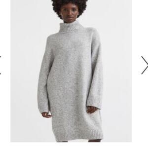 H&M Gray Knit Sweater Dress